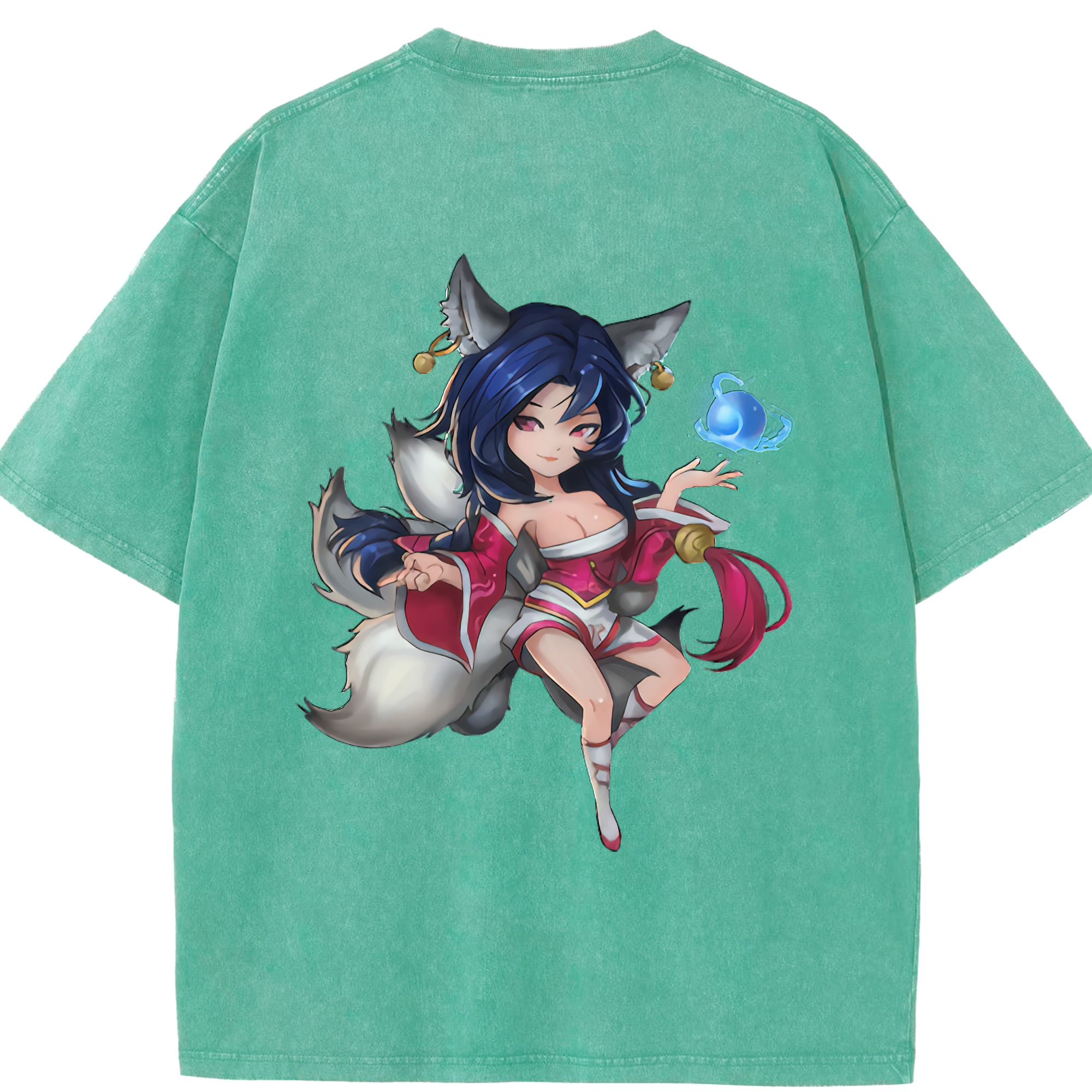 リーグ・オブ・レジェンド League of Legends LOL 綿100% ヴィンテージ風 半袖Tシャツ（背面プリント）